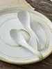 Colher de Cerâmica para Sopa, Colher Doméstica de Cerâmica com Cabo Longo para Macarrão, Colher Estilo Japonês, Colher Criativa Comercial, Colher para Ramen de Loja de Macarrão