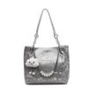 Bolso de Trabajo de Gran Capacidad para Viajeros Bolso de Hombro de Cadena Tote para Mujer Primavera 2025 Nuevo Combinable a la Moda Color Sólido