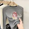 Colección de otoño e invierno: Camiseta interior térmica de manga larga para niños con estampados de dibujos animados, camiseta cálida, top casual y versátil, estilo moderno