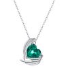 Collar de Piedra Natal Geométrica en Forma de Corazón Europeo y Americano de Venta Caliente Transfronteriza Joyería Cadena para Clavícula para Mujer Regalo Fabricante Venta al por Mayor Joyería de Plata