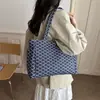 2026 Verano Nuevo Bolso de Cesta para Mujer Bolso de Hombro Único Bolso Tote Texturizado Doble Cara con Letras Bolso de Compras Bolso de Mano Informal