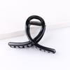 Grampo de cabelo preto tipo garra tamanho grande e médio pequeno feito à mão DIY grampo de cabelo simples Coringa placa de cabeça clipe tubarão de cabelo atacado
