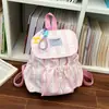 Mochila Estilo Novo 2026 com Grande Capacidade, Design Moderno e Simples para Alunos do Ensino Fundamental II e Médio, Mochila Doce da Moda com Listras e Color Blocking