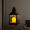 Luz LED decorativa para jardín, césped, exterior, boda, árbol, linterna, estilo europeo retro, luz de vela electrónica oscilante, transfronterizo