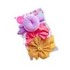 Set de Diademas para Niños Europeos y Americanos Banda para el Cabello de Donut de Nailon para Bebé Diadema Elástica Alta Lazo Diadema Ancha para Bebé
