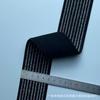 En stock ancho 4~5cm elástico dorado y plateado banda elástica chaqueta acolchada pantalones lado ensanchado cintura expuesta banda de goma