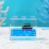 Blocos de Construção Desenho Animado Infantil Garrafa de Deriva de Areia Movediça Infundida com Óleo Gota de Óleo Oceânica Decoração de Garrafa de Areia Movediça para Desktop Brinquedo de Alívio de Estresse Presente