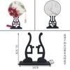 Soporte para Ventilador, Soporte Redondo para Ventilador, Base Plegable para Ventilador, Soporte para Ventilador, Exhibidor de Abanicos de Boda Nupcial, Soporte de Exhibición para Abanicos de Palacio, Accesorios para Abanicos