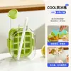 Forma de Cubos de Gelo Tipo Prensa de Grau Alimentício Bandeja de Gelo Fabricador de Cubos de Gelo para Geladeira Doméstica Caixa de Armazenamento de Cubos de Gelo Caseiros de Silicone