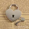 Fabricante Directo de Candados en Forma de Corazón Venta Directa Tamaño Grande 45*59*8mm Accesorios para Cuaderno Atracción Turística Hebilla de Candado Al por Mayor