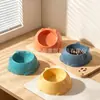 Tigela dupla para animais de estimação multicolorida, tigela de alimentação lenta, tigela anti-derramamento para comida de gato e cachorro, tigela de dupla finalidade para cães e gatos beberem e comerem