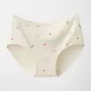 Ropa interior floral para mujer de algodón puro grado A, seda de morera antibacteriana 10A con entrepierna extendida, tiro medio, ropa interior de algodón puro para mujer, venta al por mayor