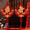 2026 Año Nuevo Carácter Rojo de la Fortuna al por Mayor Festival de Primavera Decoración de Sala de Estar Decoración Colgante Entrada de Año Nuevo Manzana Carácter de la Fortuna Colgante