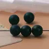 Ágata Roja del Sur Natural Cuentas Sueltas con Patrón de Llama en Rojo Caqui, Pulsera Hecha a Mano DIY Cuentas Redondas Semiacabadas Accesorios de Joyería Venta al por Mayor