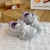 Zapatillas dulces para niñas 2026 nueva moda de primavera y otoño para niños lazo zapatos de papá zapatillas de correr de suela blanda para niñas