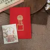 Año Nuevo del Caballo Doce Signos del Zodíaco Amuleto de la Suerte Pegatina para Teléfono Móvil, Papel Hecho a Mano para la Paz y la Buena Fortuna, Producto Cultural y Creativo Imán de Dinero