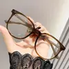 Las Nuevas Gafas Negras de Montura Oversize con Efecto Maquillaje Cero Se Pueden Equipar con Miopía para Mujeres Adecuadas para Caras Grandes y las Monturas son Ultraligeras y de Montura Grande
