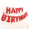 Globo de feliz cumpleaños ordinario con letras versión americana de 16 pulgadas set de globos de aluminio para bebé feliz cumpleaños
