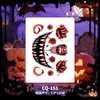Pegatinas de tatuaje de Halloween con múltiples diseños al por mayor: calabaza, fantasma, araña, calavera, varias cicatrices sangrientas, heridas falsas