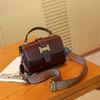 Bolso Pequeño Cuadrado de Cuero Genuino para Mujer 2026 Primavera/Verano Nuevo Estilo Piel de Vaca de Primera Capa Bolso de Mensajero de Moda Versátil Bolso de Mano Bolso de Hombro Bolso Cruzado