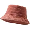 Sombrero de pescador fino lavado para mujer, primavera y verano, estilo japonés, marca de moda, retro, combinable, simple, protector solar, sombrero de lavabo de mezclilla.