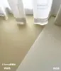 Tapete de Piso de Plástico PVC Branco Puro para Exposições, Vinil de Piso Cinza Creme para Jardim de Infância, Material em Rolo com Superfície Fosca 2.0