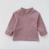Camiseta Térmica Infantil de Inverno com Forro de Fleece Estilo Coreano Roupa Infantil Suéter Espesso para Bebês Manga Longa Quente para Meninos e Meninas