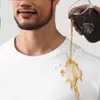2026 Nuevo Modelo Tecnología Tres Pruebas Poliéster Todas las Estaciones Cuello Redondo Cómoda Camiseta de Manga Corta para Hombre Camiseta de Ins Color Sólido de Peso Pesado
