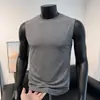 Chal de Color Sólido para Deportes de Verano 2026 Secado Rápido Deportivo de Seda de Hielo Fresco Chal sin Mangas de Verano para Hombre