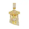 Colgante Personalizado de Flor de Rosa Transfronterizo para Hombres en Estilo Hip-Hop Europeo y Americano, Collar con Colgante de Circonita de Moda Urbana