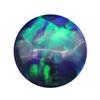 Huagang Gema Redonda Sintética Artificial Aobao Pedra Nua Base Plana Superfície Lisa Opal Sintético Colorido Pedra Semi-preciosa FI10
