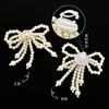 Flor de Perla Chanel Tejida a Mano Lazo Hebilla de Pegar Fondo Plano Hebilla de Zapato de Perla Accesorios Decorativos para Tenis