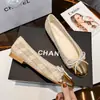 Zapatos Planos de Ballet para Mujer, Estilo Nuevo, con Lazo de Nudo, Bloques de Color, Punta Redonda Poco Profunda, Suela Suave, Versátiles, con Acabado de Alta Gama