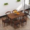 Conjunto Simples de Mesa e Cadeiras de Jantar para Apartamentos Pequenos, Econômico para Uso Doméstico, Mesa de Jantar Retangular, Atacado de Fábrica