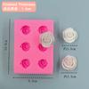 Múltiples Tamaños y Forma de Rosas Molde de Silicona DIY Horneado de Rosas Chocolate DIY Yeso de Aromaterapia