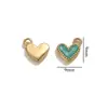 Acero Inoxidable Goteo de Aceite Pequeño Colgante de Amor DIY Colgante Pequeño para Teléfono Móvil Accesorios de Joyería Pulsera de Corazón de Melocotón Colgante para Pendientes Lote