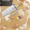 Mochila de Levantamiento de Pesas Suave 2D Animal Gato Pintada a Goteo de Cuero Serie Táctica Temática 3D Sombrero Pintado a Goteo