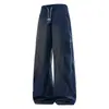 Pantalones casuales de pierna ancha, de moda y populares, amigables con la piel y cómodos, con un tacto delicado, textura ligera y suave, corte holgado, adecuados para el uso diario y versátiles.