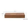Reposapiés de Madera Maciza Anticorrosión Taburete Escalón para Balcón Exterior Reposapiés Elevador de Altura para Cocina Interior Reposapiés para Oficina