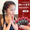 Pinza para Flequillo Infantil, Pasador para Niñas Pequeñas, Pinza BB de Puntos Rojos, Pasador para la Frente de Bebé, Accesorio para el Cabello No Dañino