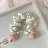 Laço de Cabelo de Cetim com Laço de Tulipa Suave no Mesmo Estilo de Yu Shuxin Corda de Cabelo Fofa e Doce para Rabo de Cavalo Acessórios de Cabelo para Mulheres