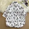 Ilha de Hainan Camisa Floral de Manga Curta Roupa de Praia Sanya Havaí Tailândia Viagem Masculina Casal Casual Solta