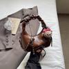 Bolso de Mano Pequeño Plegado para Mujer 2025 Verano Nuevo Bolso Dumpling de Alto Valor Bolso Cruzado de Cadena de Moda para el Trabajo