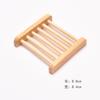 Caja de jabón Amazon al por mayor de madera de bambú no acuática bandeja de jabón de baño para hotel con letras para el hogar simple caja de jabón con drenaje