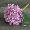 Pintura al óleo de simulación de hortensia de una sola rama, tamaño pequeño, flor de seda europea, decoración de mesa de comedor para sala de estar, hotel, arreglo floral de boda, accesorios de fotografía