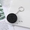 Chaveiro de Comida Falsa Oreo Direto da Fábrica Chaveiro de Biscoito Sanduíche Danone Acessórios para Pendurar na Bolsa