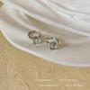 Super Flash Love Zircon Ear Clip Niche Design Advanced Star Ear Clip Light Luxo Elegante Brincos Femininos