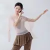 Pantalones Falda de Baile para Mujer Pantalones de Práctica de Danza Clásica Pantalones de Malla Fluidos Micro Acampanados Pantalones Largos de Moldeado Corporal para Danza Moderna Yoga Entrenamiento