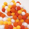 Poliéster Color Alta Elasticidad Pompon Bola de Felpa Pequeña Niños de Jardín de Infancia DIY Decoración Hecha a Mano Material Accesorios Pompon Pequeño