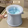 Bañera de asiento para hemorroides para hombres y mujeres, dispositivo de lavado sin agacharse, lavado de glúteos post-cirugía anal, bañera de asiento para uso doméstico con elevación de altura